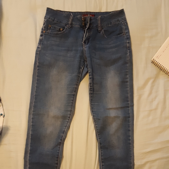 One 5 one blue skinny jeans size 4 - Picture 1 of 6